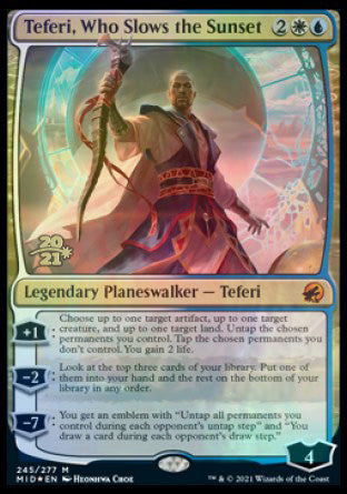 Teferi, Who Slows the Sunset [Innistrad: Midnight Hunt Prerelease Promos] | Spectrum Games