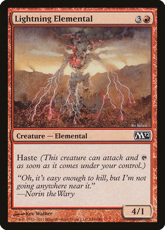 Lightning Elemental [Magic 2012] | Spectrum Games