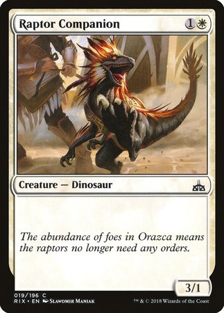 Raptor Companion [Rivals of Ixalan] | Spectrum Games