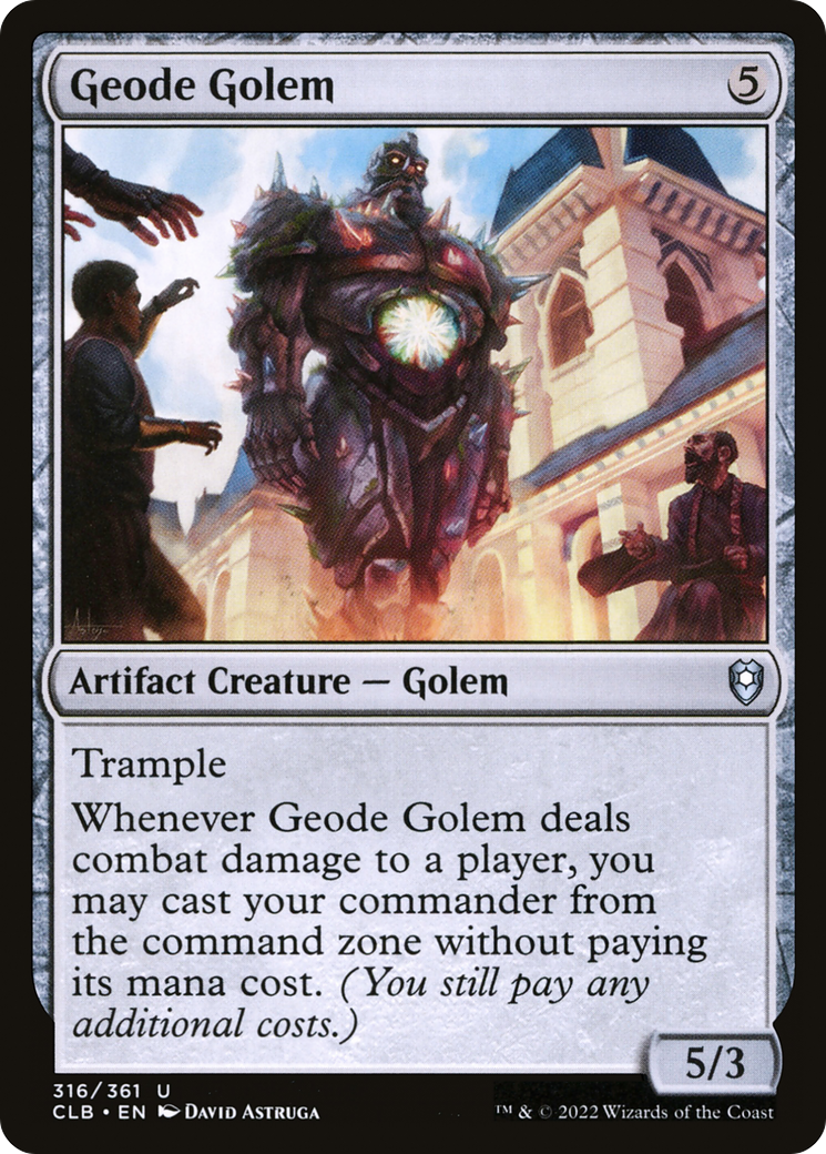 Geode Golem [Commander Legends: Battle for Baldur's Gate] | Spectrum Games