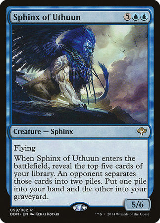 Sphinx of Uthuun [Duel Decks: Speed vs. Cunning] | Spectrum Games