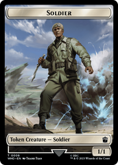 Soldier // Food (0026) Double-Sided Token [Doctor Who Tokens] | Spectrum Games