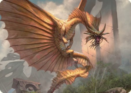 Ancient Gold Dragon Art Card (28) [Commander Legends: Battle for Baldur's Gate Art Series] | Spectrum Games
