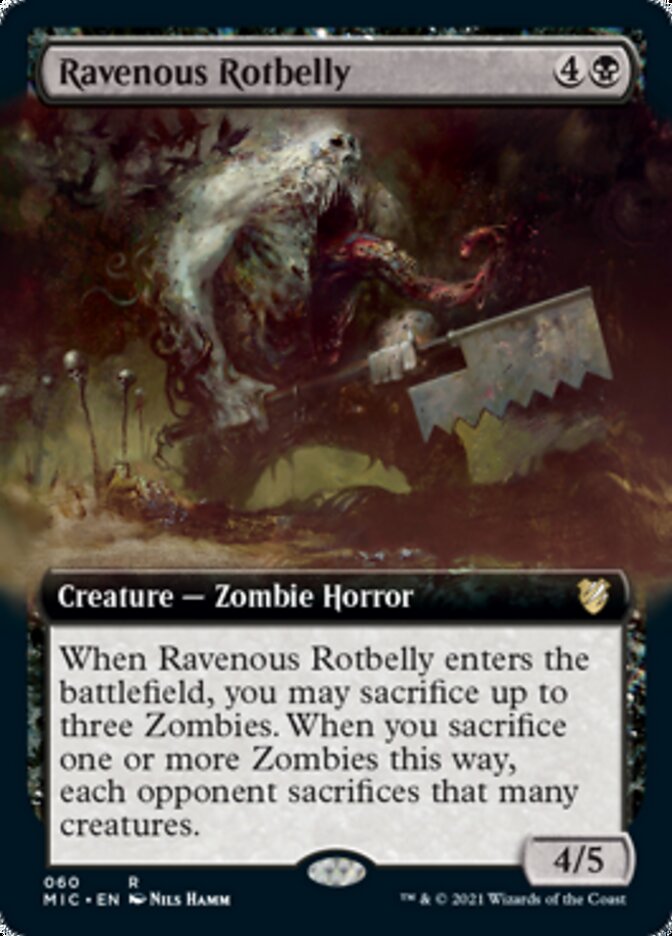 Ravenous Rotbelly (Extended) [Innistrad: Midnight Hunt Commander] | Spectrum Games