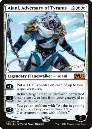 Ajani, Adversary of Tyrants [Core Set 2019 Promos] | Spectrum Games