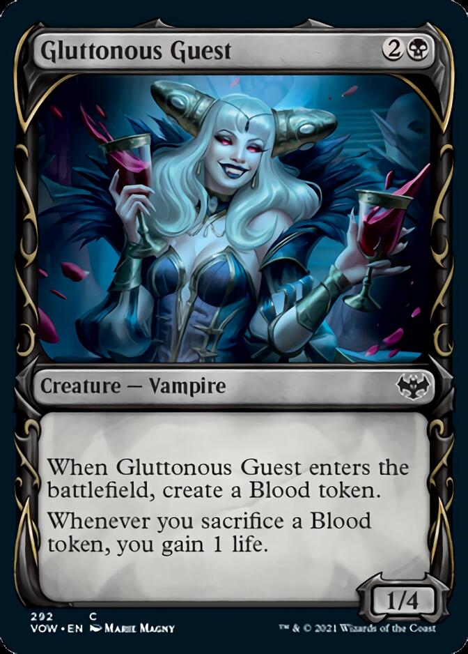 Gluttonous Guest (Showcase Fang Frame) [Innistrad: Crimson Vow] | Spectrum Games