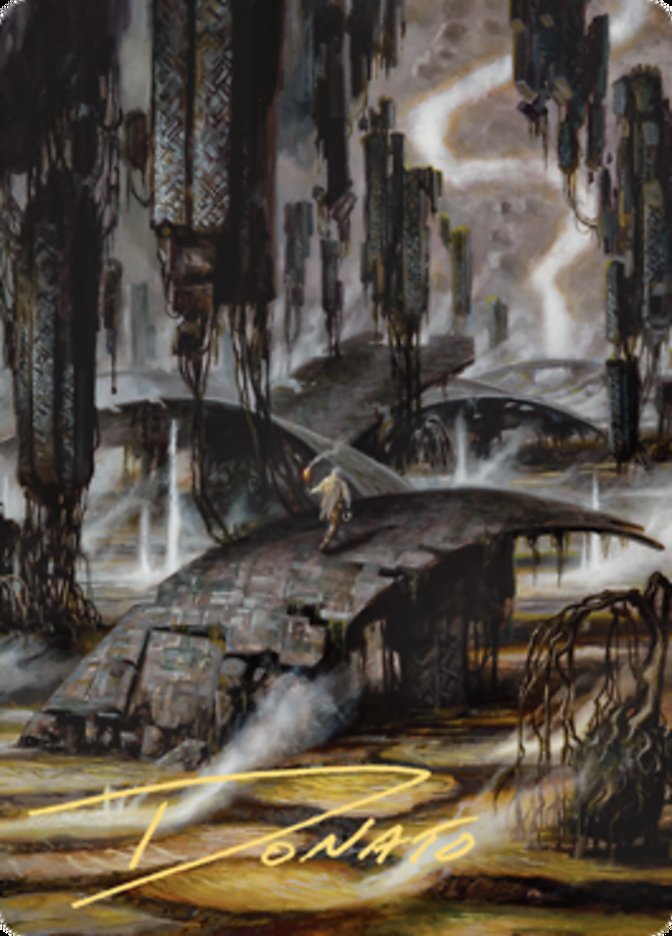 Grimclimb Pathway Art Card (Gold-Stamped Signature) [Zendikar Rising Art Series] | Spectrum Games