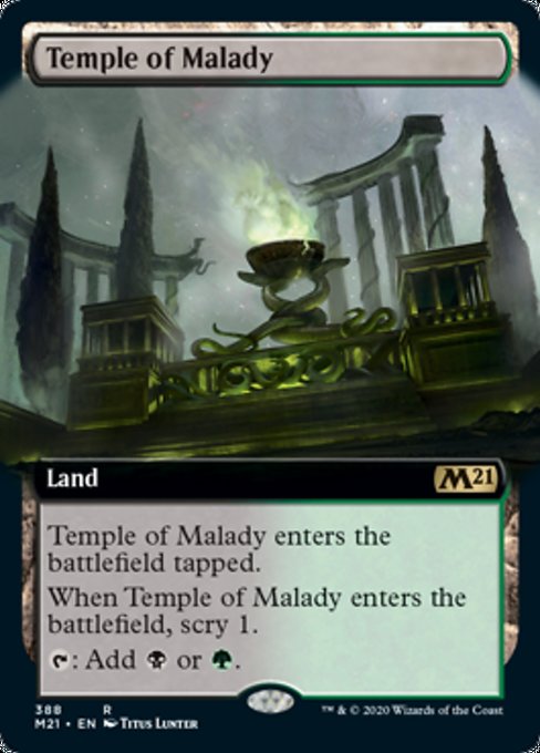 Temple of Malady (Extended Art) [Core Set 2021] | Spectrum Games