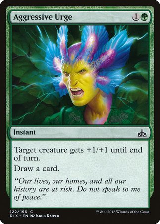 Aggressive Urge [Rivals of Ixalan] | Spectrum Games