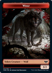 Wolf (011) // Spirit (002) Double-sided Token [Innistrad: Crimson Vow Tokens] | Spectrum Games