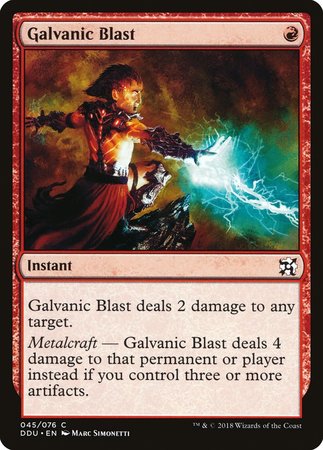 Galvanic Blast [Duel Decks: Elves vs. Inventors] | Spectrum Games