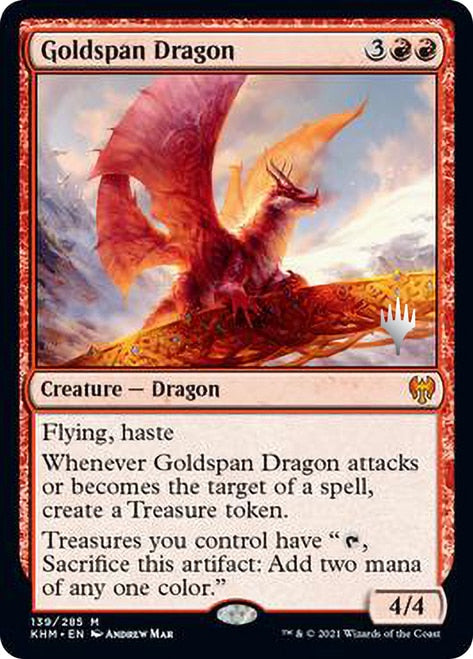 Goldspan Dragon [Kaldheim Promo Pack] | Spectrum Games