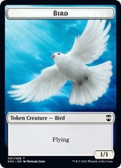 Bird (001) // Soldier Double-sided Token [Kaldheim Commander Tokens] | Spectrum Games