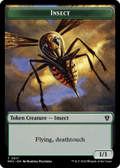 Clue // Insect (0017) Double-Sided Token [Murders at Karlov Manor Commander Tokens] | Spectrum Games