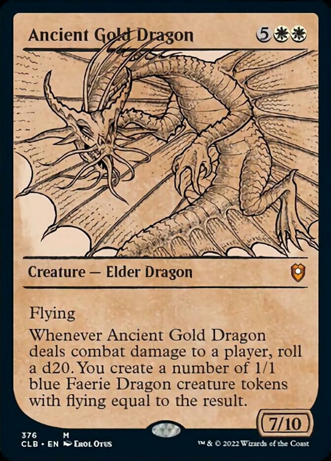 Ancient Gold Dragon (Showcase) [Commander Legends: Battle for Baldur's Gate] | Spectrum Games
