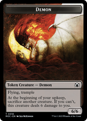 Angel (3) // Demon Double-Sided Token [March of the Machine Commander Tokens] | Spectrum Games