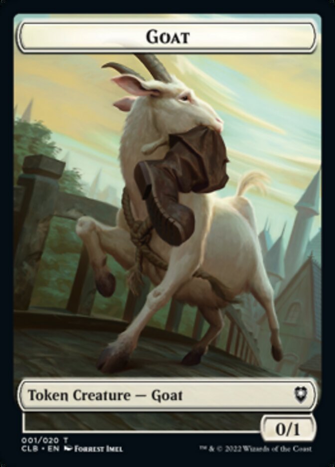 Treasure // Goat Double-sided Token [Commander Legends: Battle for Baldur's Gate Tokens] | Spectrum Games