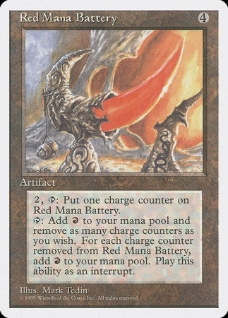 Red Mana Battery [Fourth Edition] | Spectrum Games