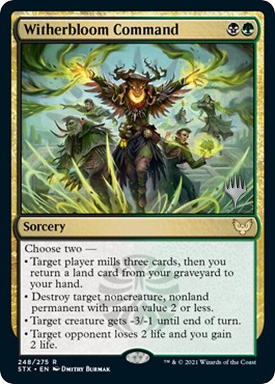 Witherbloom Command (Promo Pack) [Strixhaven: School of Mages Promos] | Spectrum Games