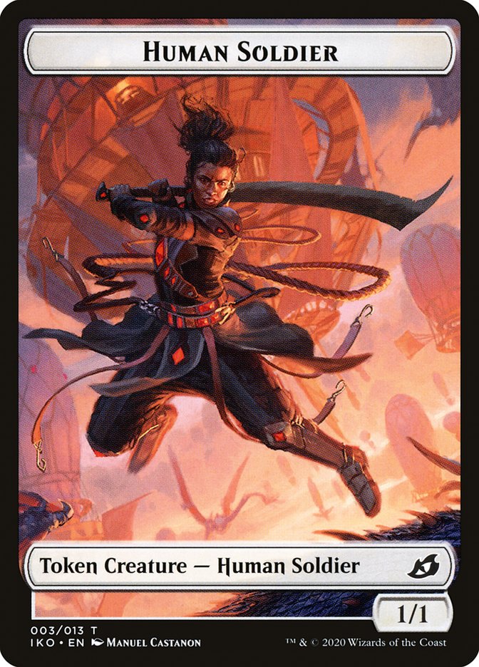 Human Soldier (003/013) [Ikoria: Lair of Behemoths Tokens] | Spectrum Games