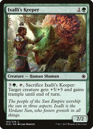 Ixalli's Keeper [Ixalan] | Spectrum Games