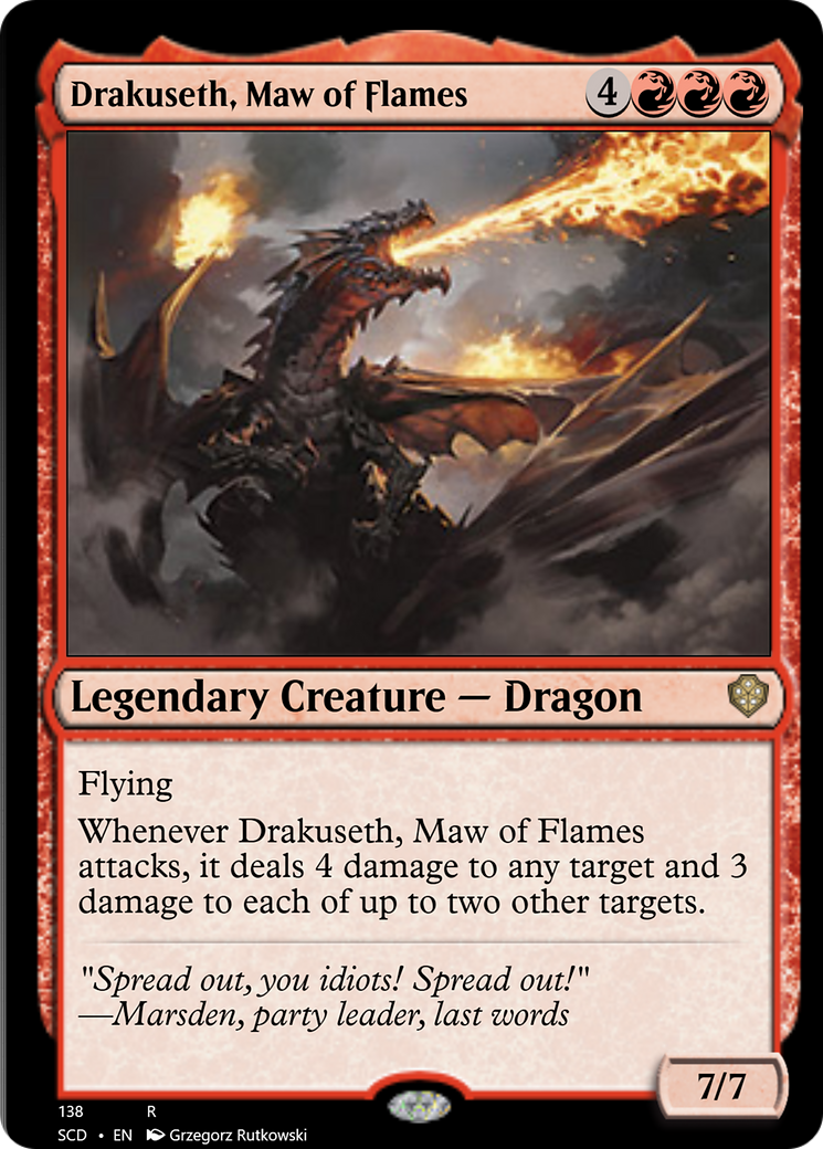 Drakuseth, Maw of Flames [Starter Commander Decks] | Spectrum Games