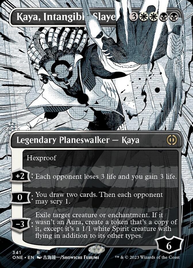 Kaya, Intangible Slayer (Borderless Manga) [Phyrexia: All Will Be One] | Spectrum Games