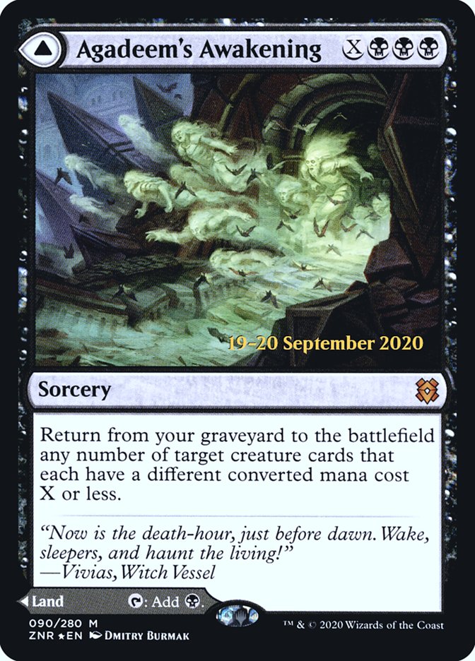 Agadeem's Awakening // Agadeem, the Undercrypt  [Zendikar Rising Prerelease Promos] | Spectrum Games