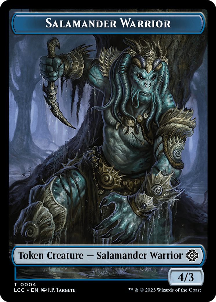 Salamander Warrior // Treasure Double-Sided Token [The Lost Caverns of Ixalan Commander Tokens] | Spectrum Games