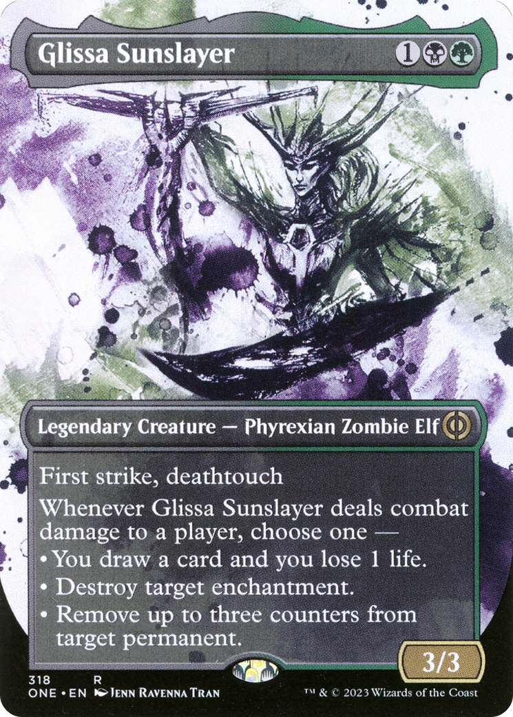 Glissa Sunslayer (Borderless Ichor) [Phyrexia: All Will Be One] | Spectrum Games