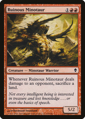 Ruinous Minotaur [Zendikar] | Spectrum Games