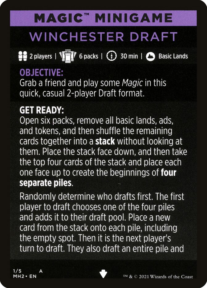 Winchester Draft (Magic Minigame) [Modern Horizons 2 Minigame] | Spectrum Games