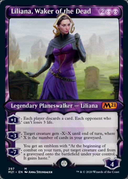 Liliana, Waker of the Dead (Showcase) [Core Set 2021] | Spectrum Games