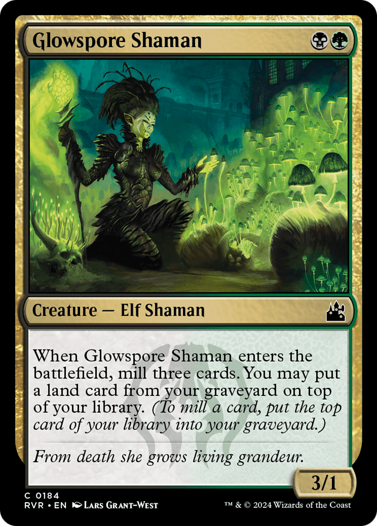 Glowspore Shaman [Ravnica Remastered] | Spectrum Games