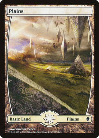 Plains (233) - Full Art [Zendikar] | Spectrum Games