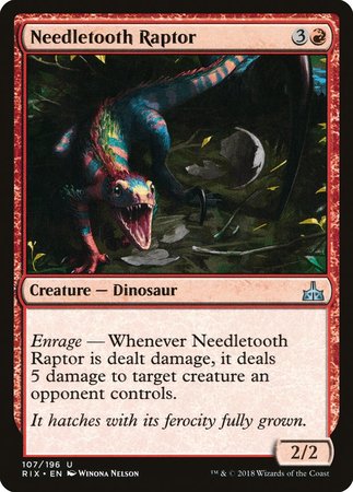 Needletooth Raptor [Rivals of Ixalan] | Spectrum Games
