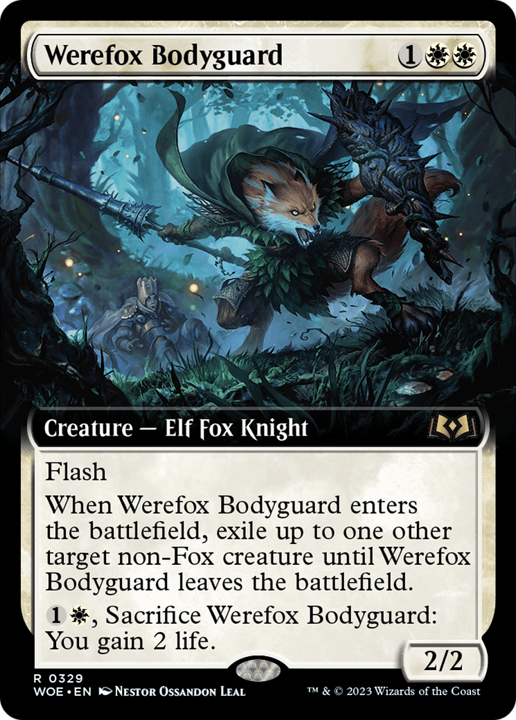 Werefox Bodyguard (Extended Art) [Wilds of Eldraine] | Spectrum Games