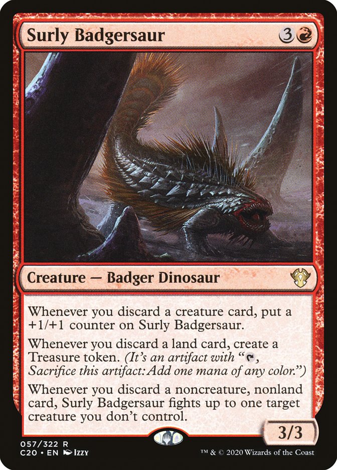 Surly Badgersaur [Commander 2020] | Spectrum Games