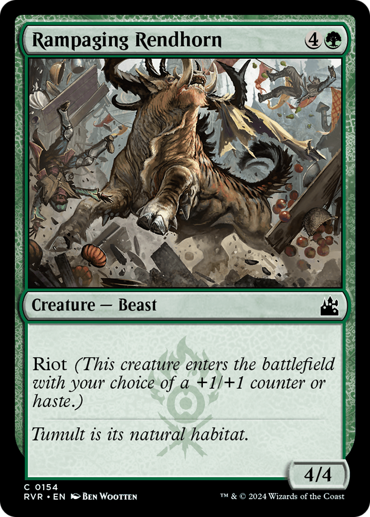 Rampaging Rendhorn [Ravnica Remastered] | Spectrum Games