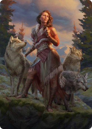 Arlinn, the Pack's Hope 1 Art Card [Innistrad: Midnight Hunt Art Series] | Spectrum Games