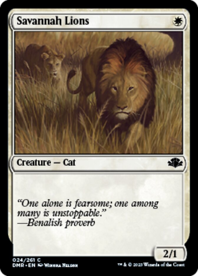 Savannah Lions [Dominaria Remastered] | Spectrum Games