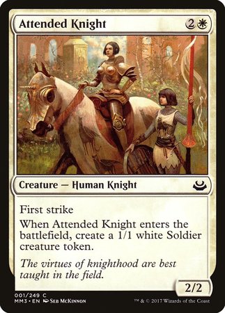 Attended Knight [Modern Masters 2017] | Spectrum Games