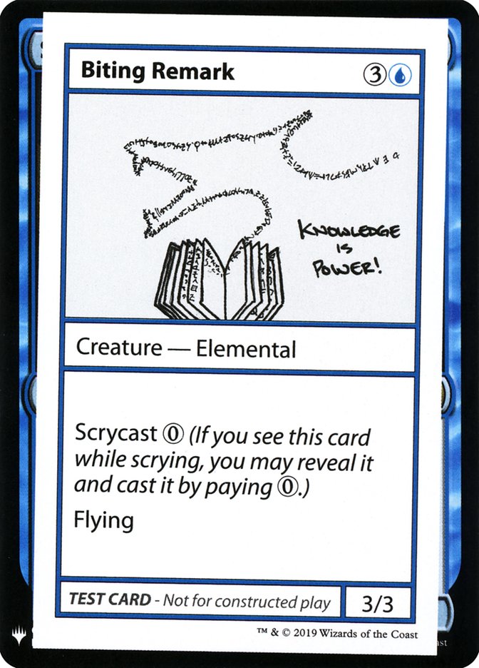 Biting Remark [Mystery Booster Playtest Cards] | Spectrum Games