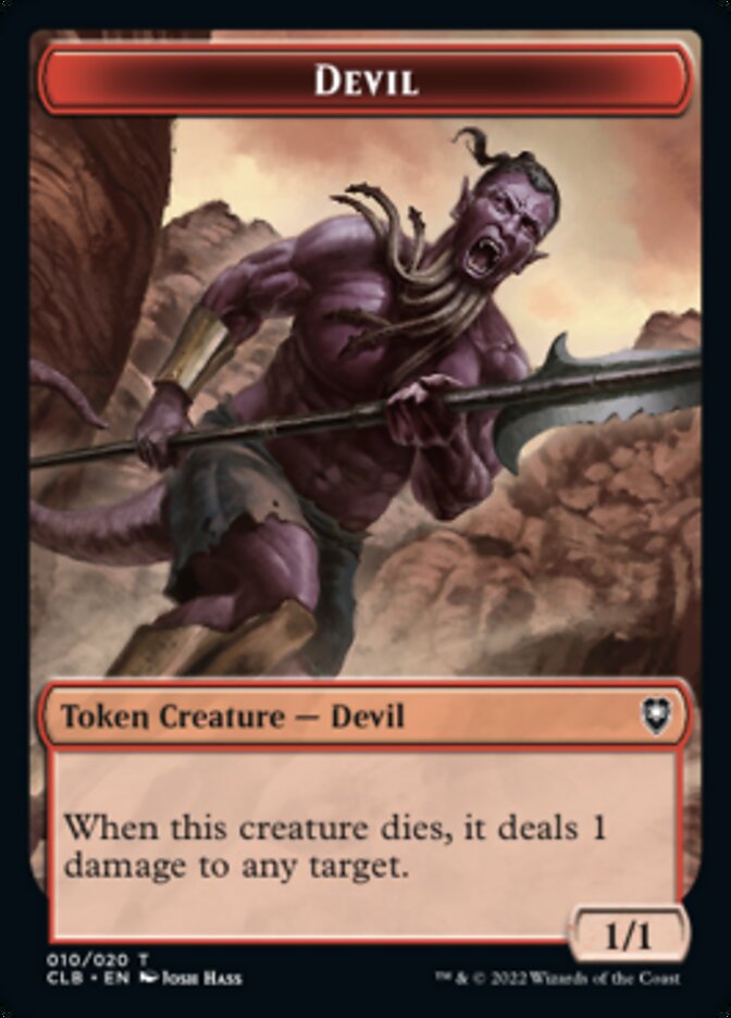 Devil Token [Commander Legends: Battle for Baldur's Gate Tokens] | Spectrum Games