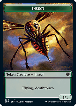 Insect // Cat Double-Sided Token [Starter Commander Decks] | Spectrum Games