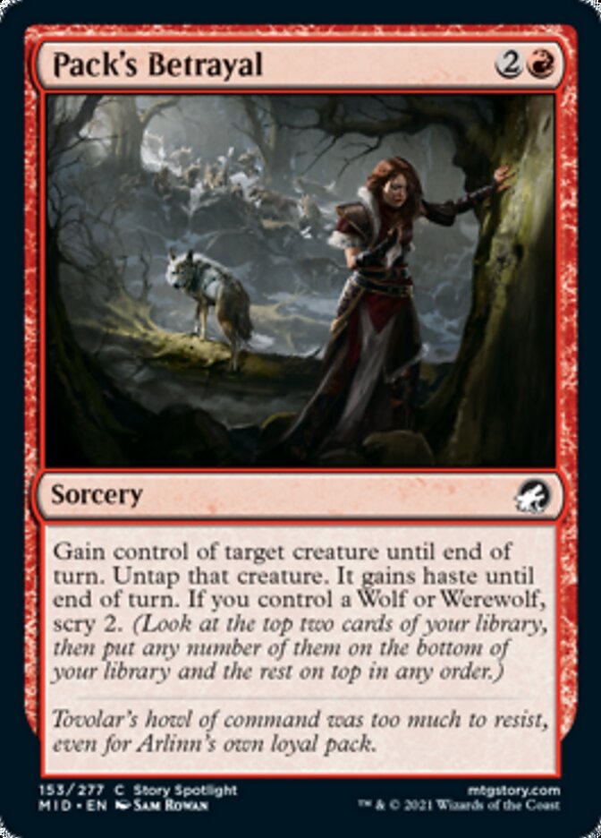 Pack's Betrayal [Innistrad: Midnight Hunt] | Spectrum Games