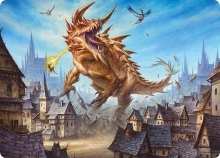 Tarrasque Art Card [Dungeons & Dragons: Adventures in the Forgotten Realms Art Series] | Spectrum Games