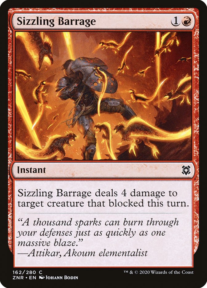 Sizzling Barrage [Zendikar Rising] | Spectrum Games