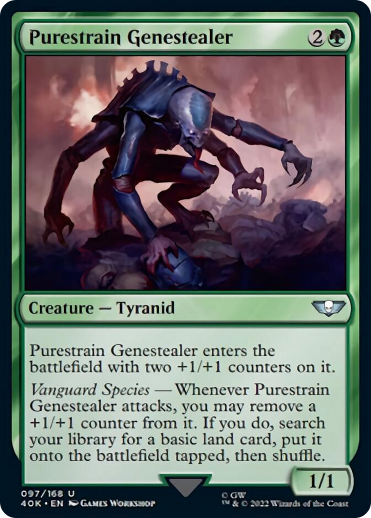 Purestrain Genestealer (Surge Foil) [Universes Beyond: Warhammer 40,000] | Spectrum Games