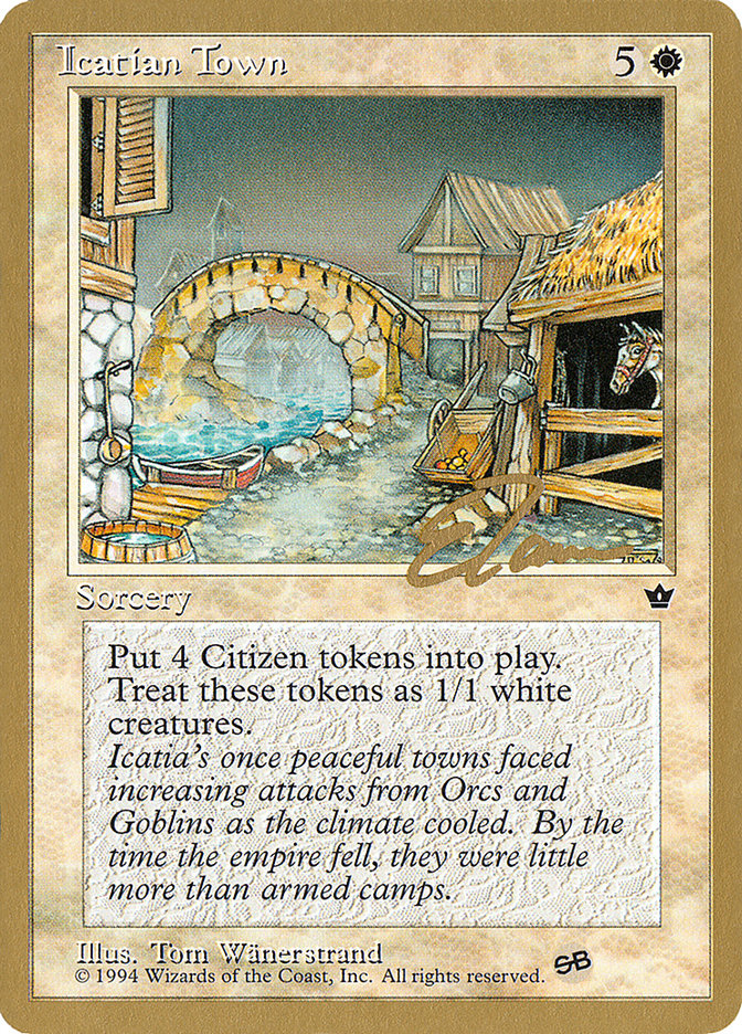 Icatian Town (Eric Tam) (SB) [Pro Tour Collector Set] | Spectrum Games